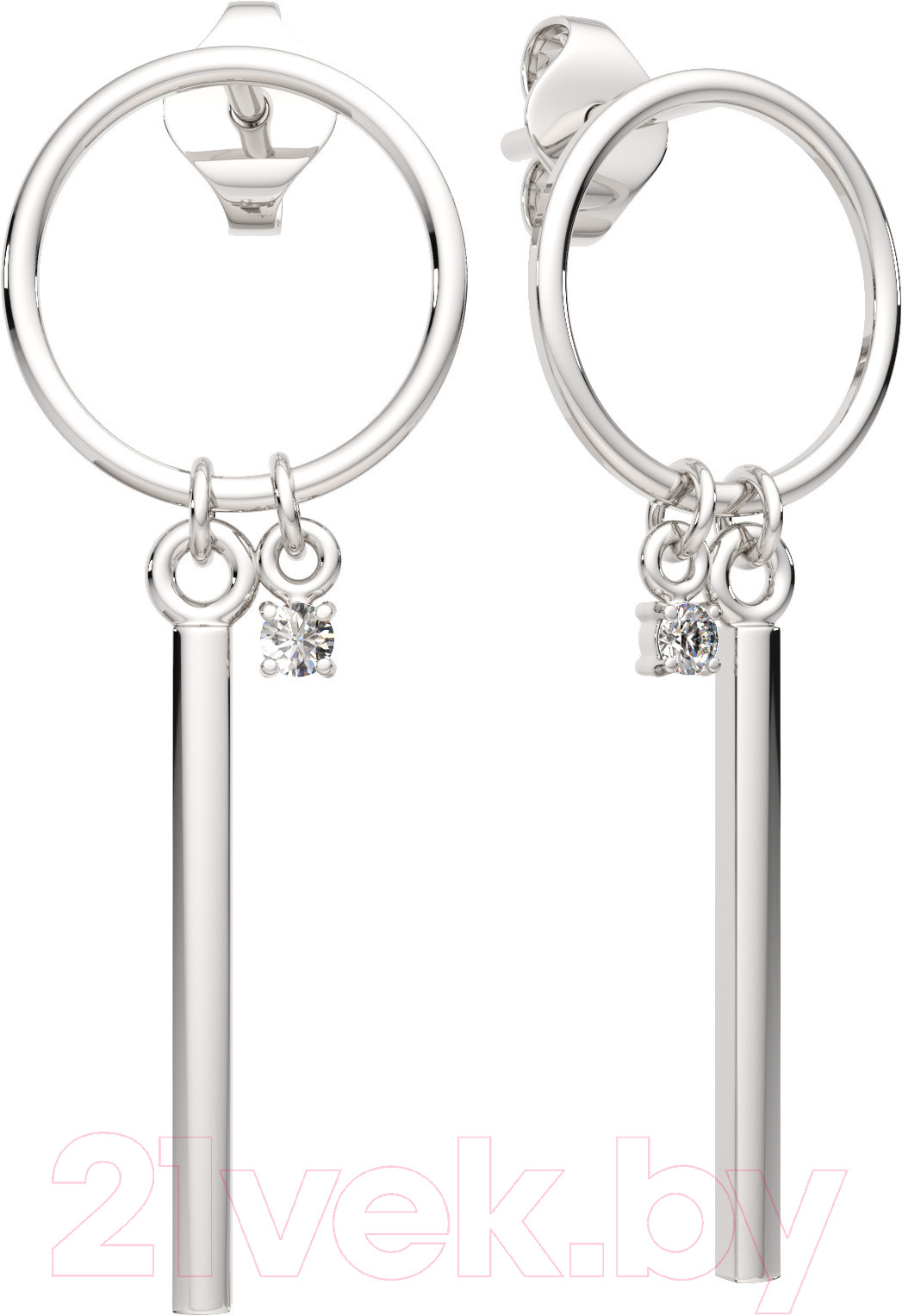 Серьги из серебра ZORKA 0310786.ZZ (с фианитами)