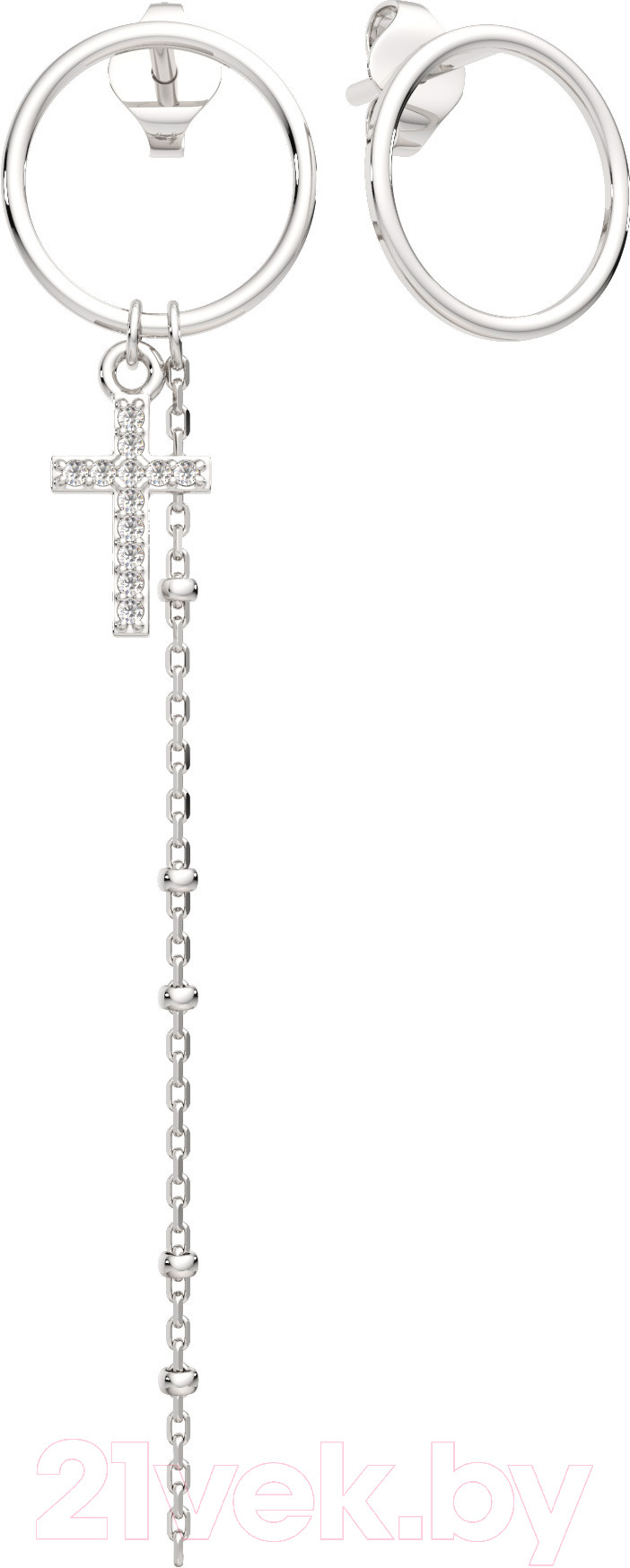Серьги из серебра ZORKA 03101254.ZZ (с фианитами)