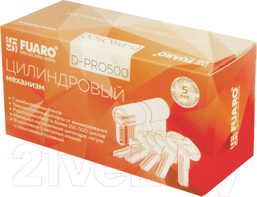 Цилиндровый механизм замка Fuaro D-PRO500/90mm (45x45) — фото 3
