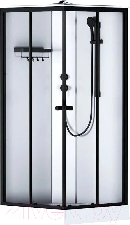 Душевая кабина AM.PM X-Joy 90x90 / W94C-403-090BT (черный матовый/прозрачное стекло)