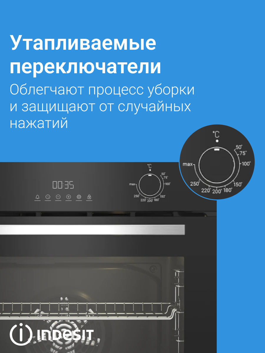 Электрический духовой шкаф Indesit IFE 4841 J BL — фото 6