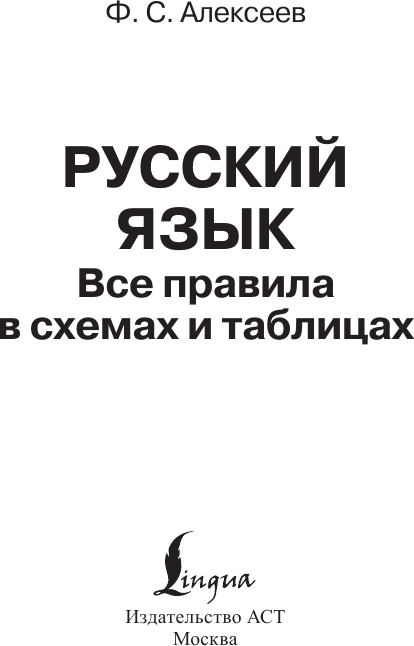 Учебное пособие АСТ Русский язык. Все правила в схемах и таблицах / 9785171610845 (Алексеев Ф.С.) — фото 2