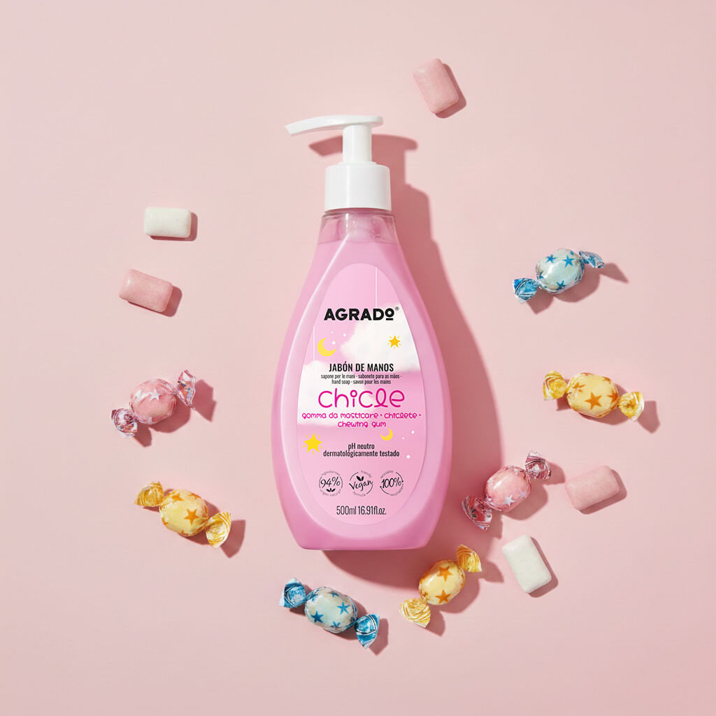 Мыло жидкое детское Agrado Chewing Gum для детей 3+ (500мл) — фото 2