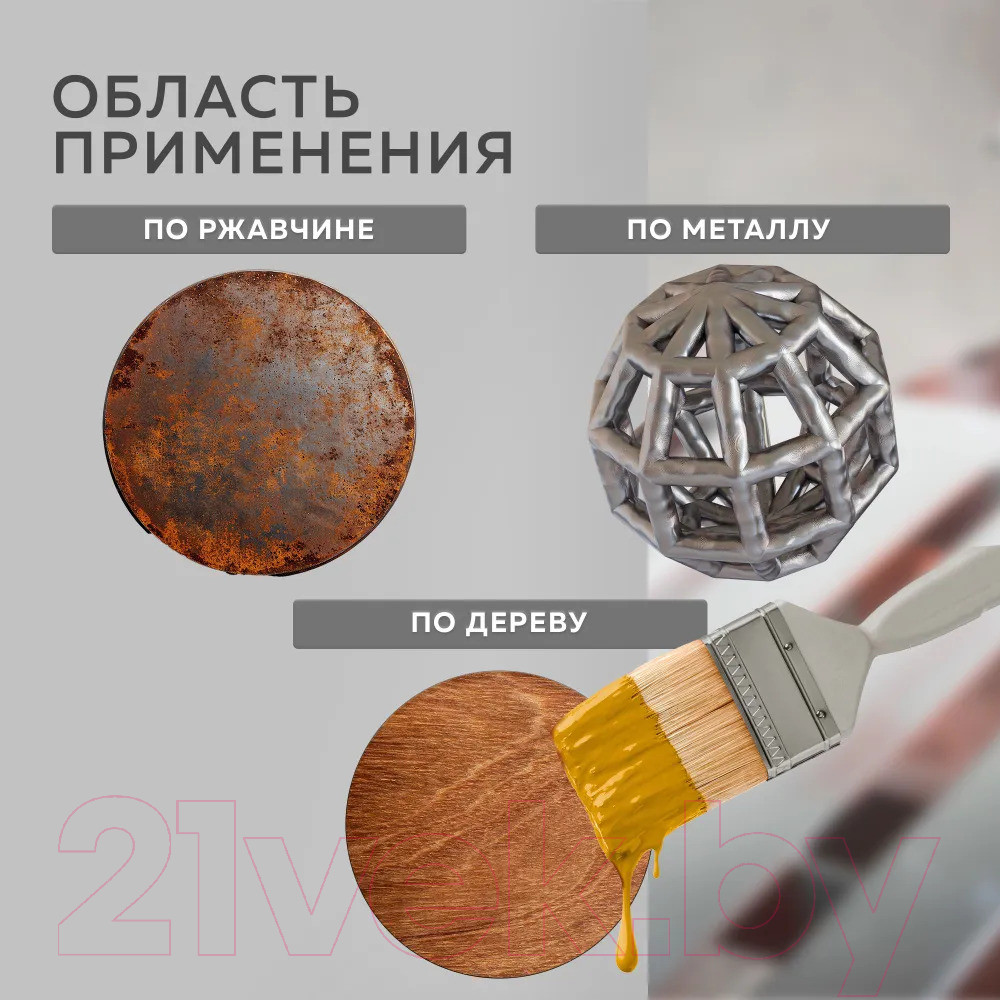 Грунт-эмаль Farbitex По ржавчине 3в1 (10кг, белый) — фото 4