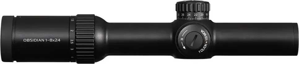Оптический прицел GAUT Obsidian 1-8x24 сетка X2 подсветка точки — фото 4