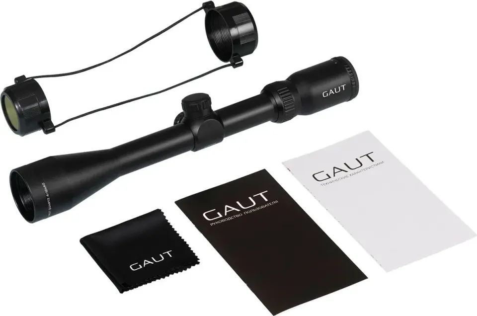 Оптический прицел GAUT Quartz 4-12x40 сетка 3 Mil-Dot нить — фото 6