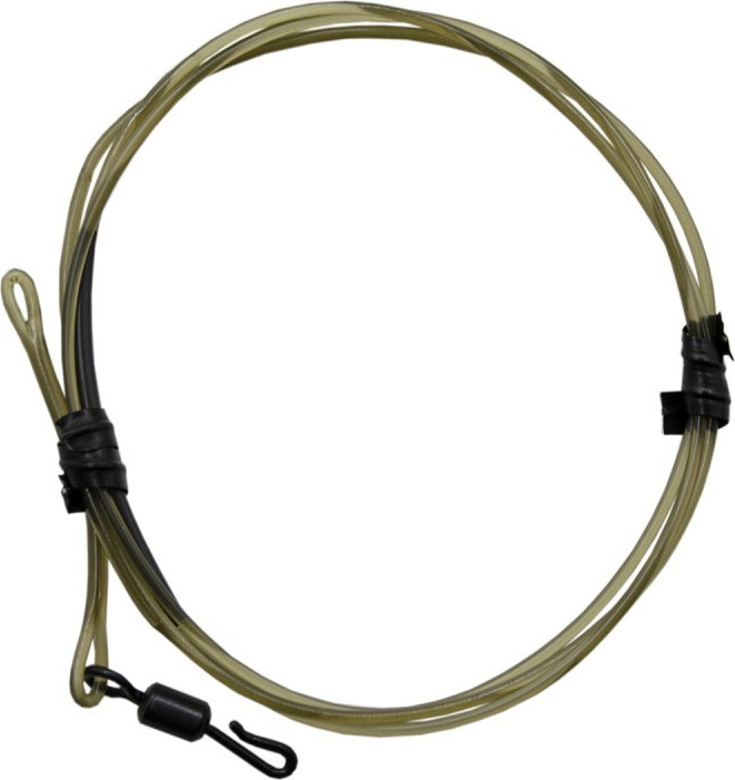 Поводок рыболовный Korda Dark Matter Leader QC Swivel 50см Weed 40lb / KSZ71