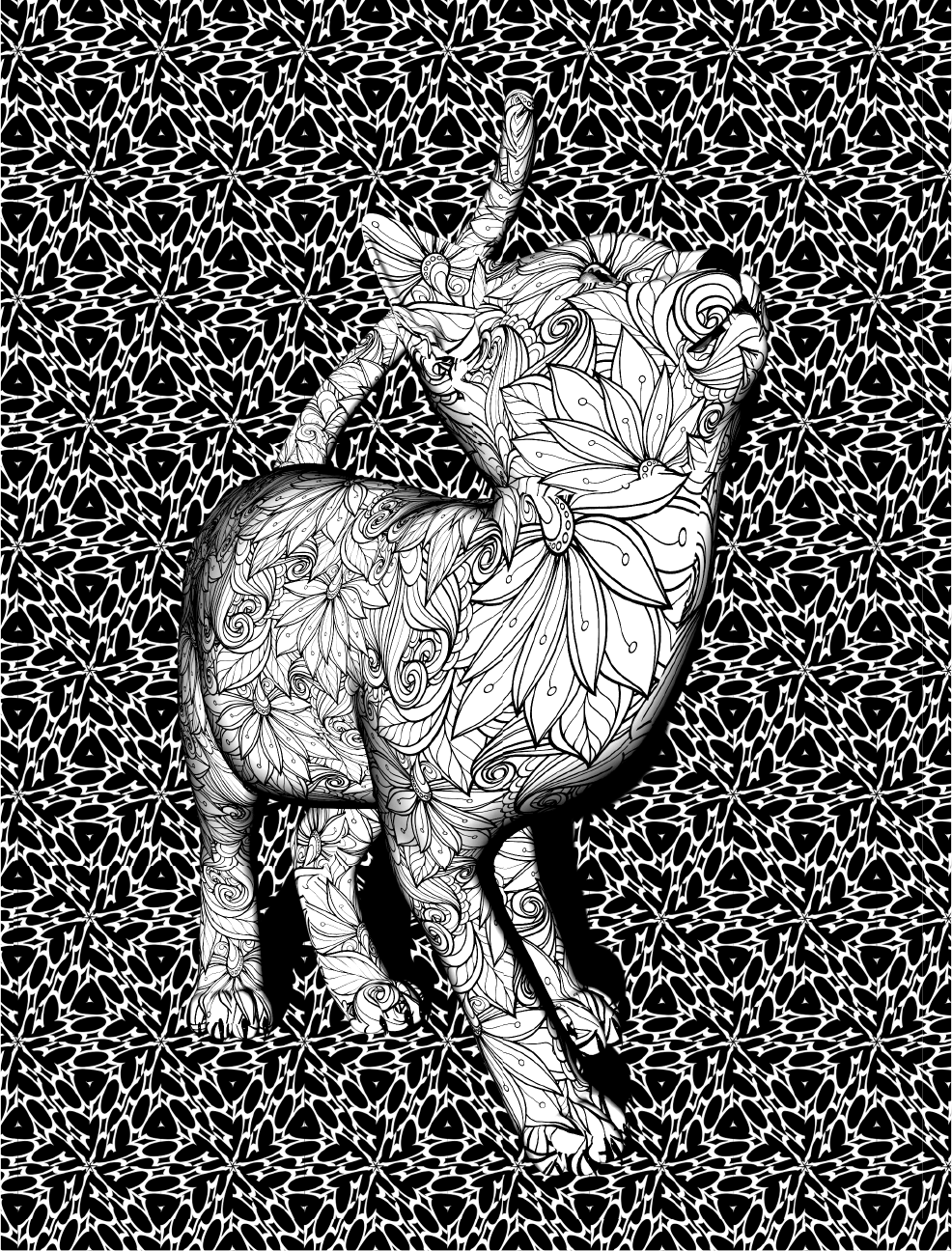 Раскраска-антистресс АСТ Котики, собачки и другие шерстяные / 9785171565787 — фото 6