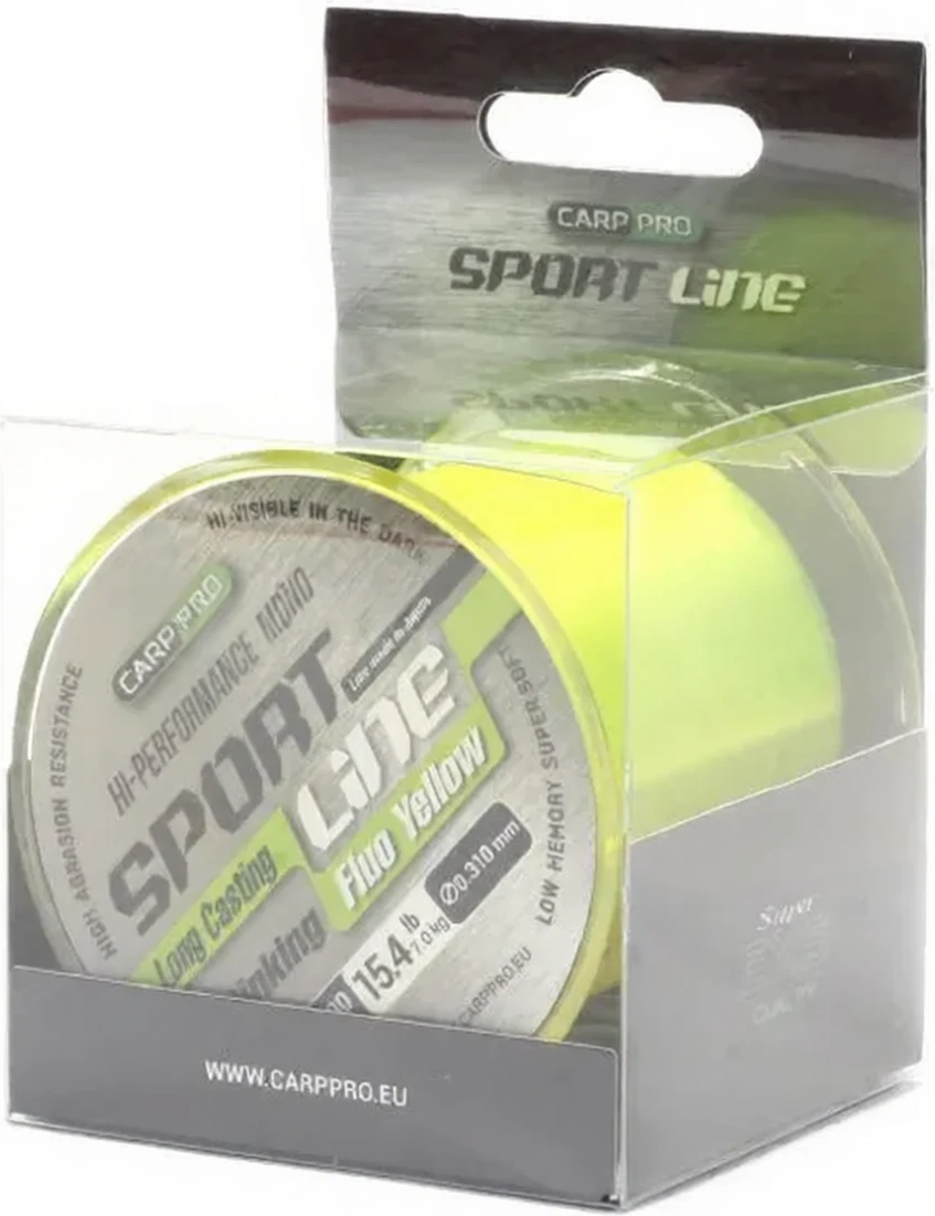 Леска монофильная Carp Pro Sport Line Fluo Yellow 1000M / CP2110-0205 (0.200мм) — фото 4