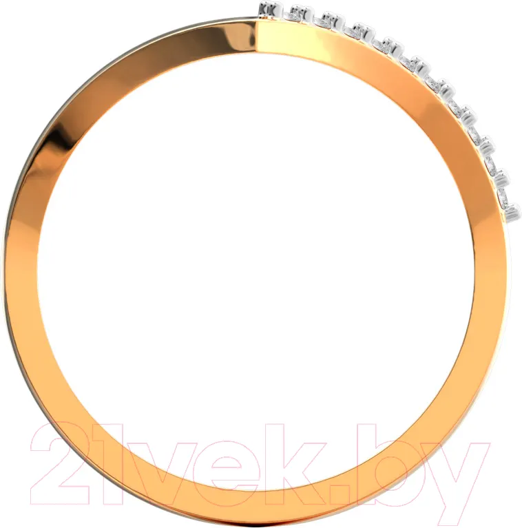 Кольцо из розового золота ZORKA 210883.14K.R.ZZ (р.14, с фианитами) — фото 4