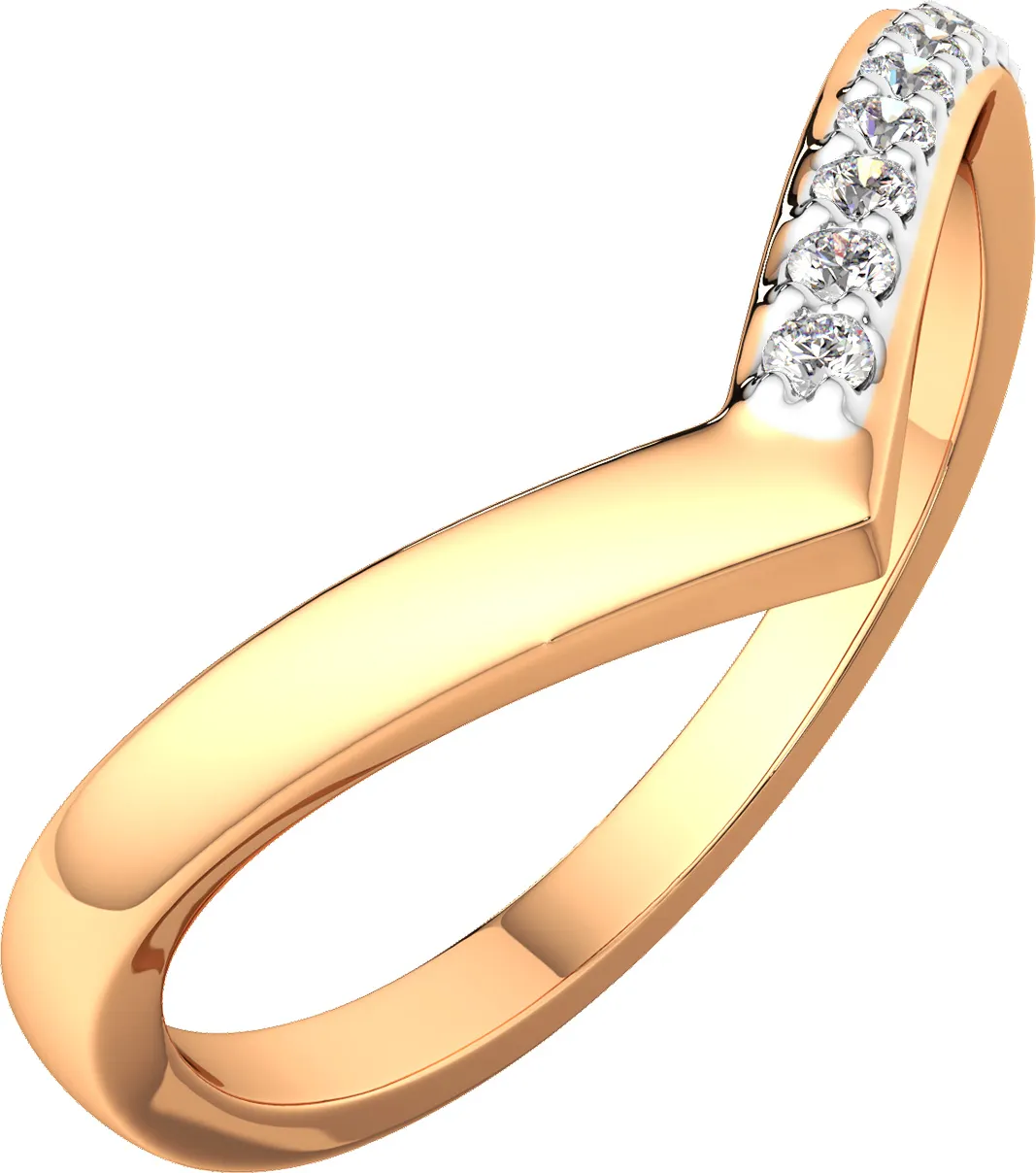Кольцо из розового золота ZORKA 210883.14K.R.ZZ (р.14, с фианитами) — фото 2