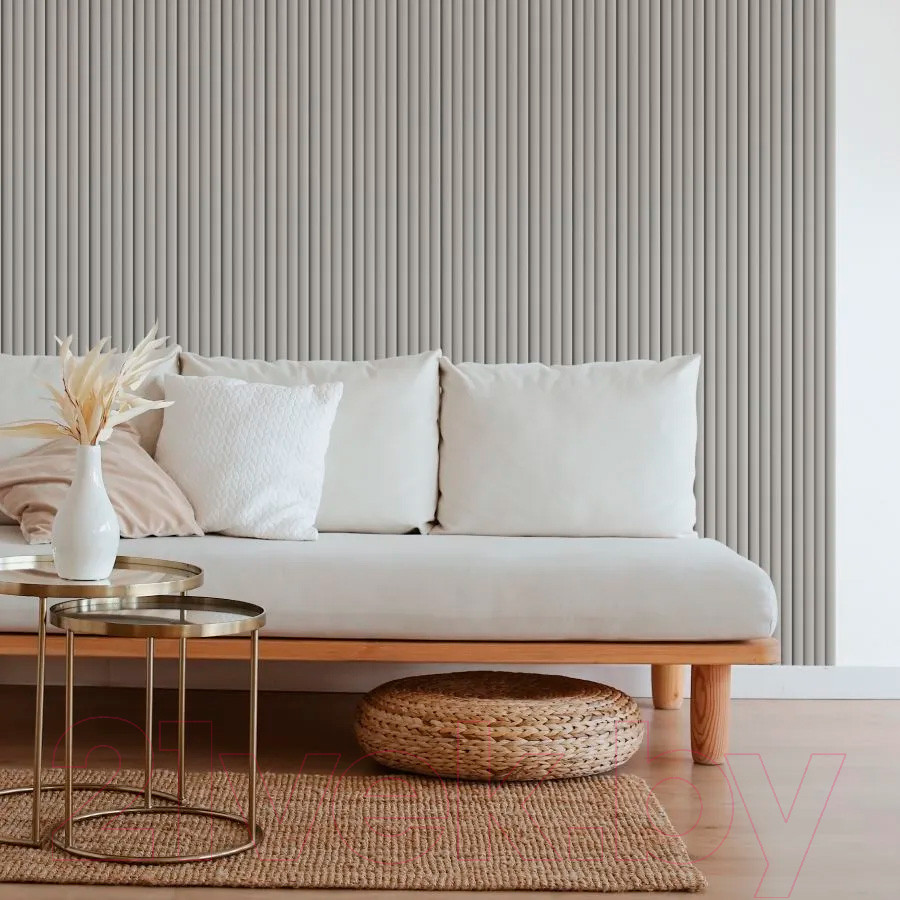 Профиль для стеновой панели STELLA Старт-Финиш для МДФ Wave De Luxe Sandgrau (2700x55x16) — фото 3