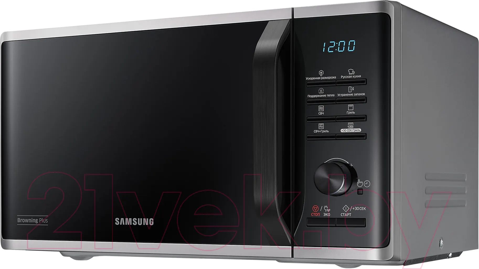 Микроволновая печь Samsung MG23K3515AS/BW (серебристый/черный) — фото 2