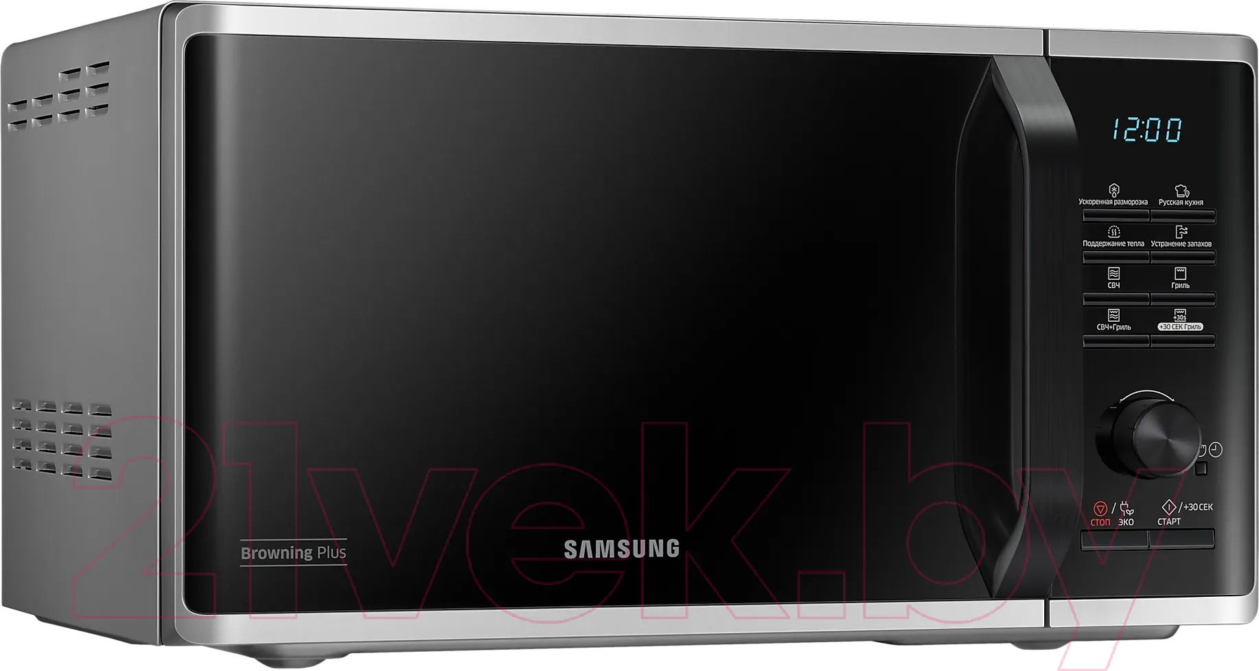 Микроволновая печь Samsung MG23K3515AS/BW (серебристый/черный) — фото 3