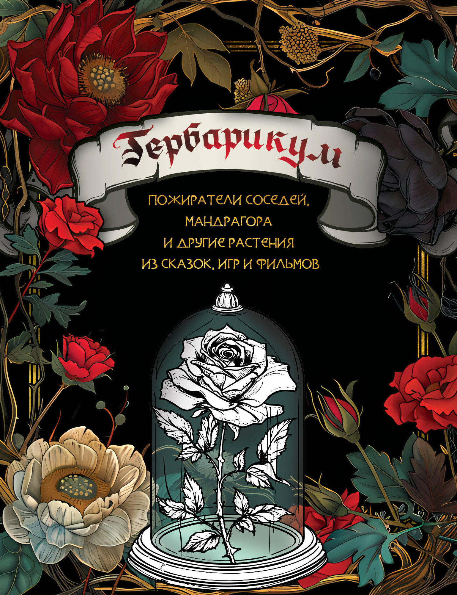 Раскраска-антистресс АСТ Гербарикум. Страшно красивые раскраски / 9785171633837 — фото 1