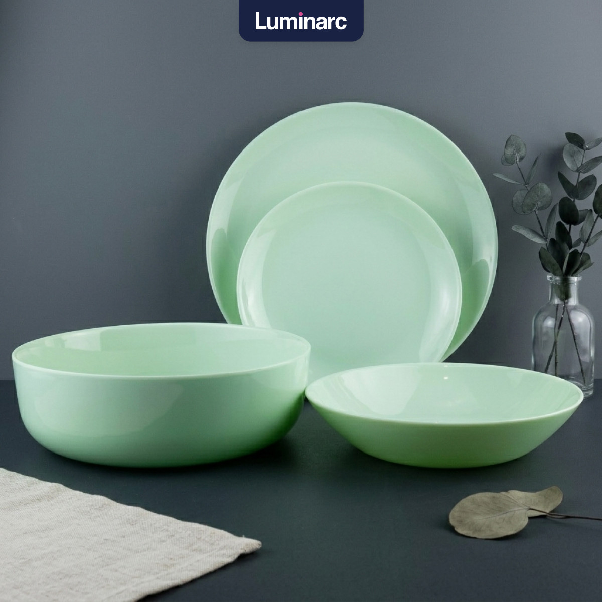 Набор тарелок Luminarc Diwali Paradise Green V6218 (19шт)