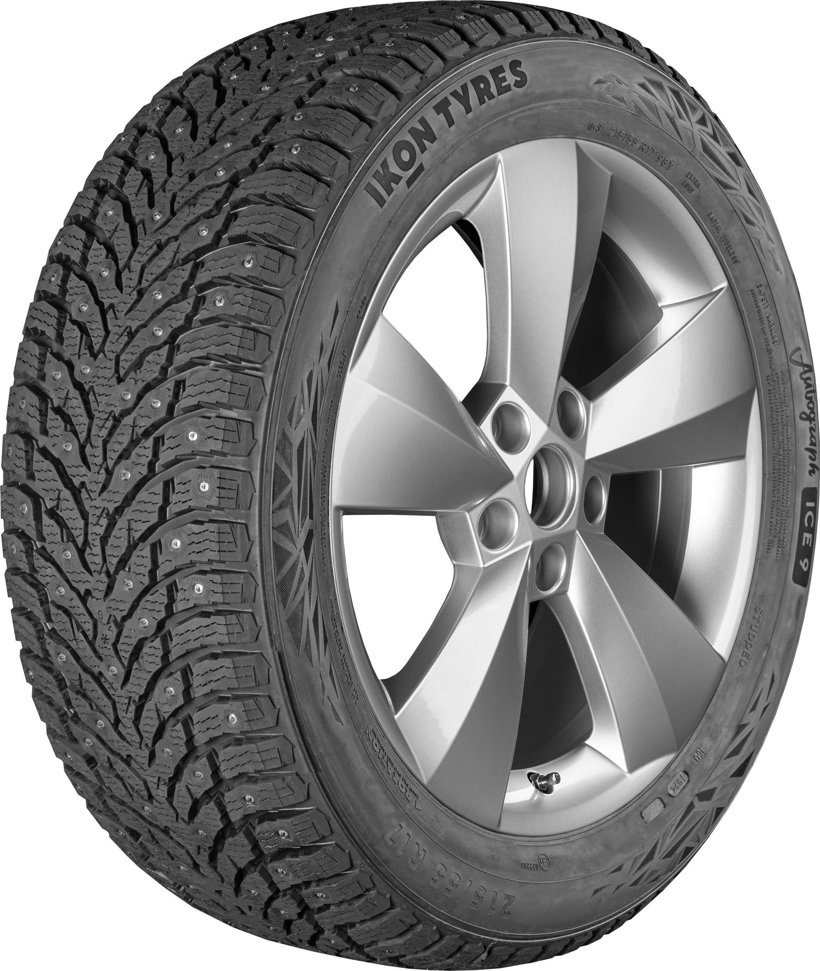 Зимняя шина Ikon (Nokian Tyres) Autograph Ice 9 245/40R18 97T (шипы) — фото 2