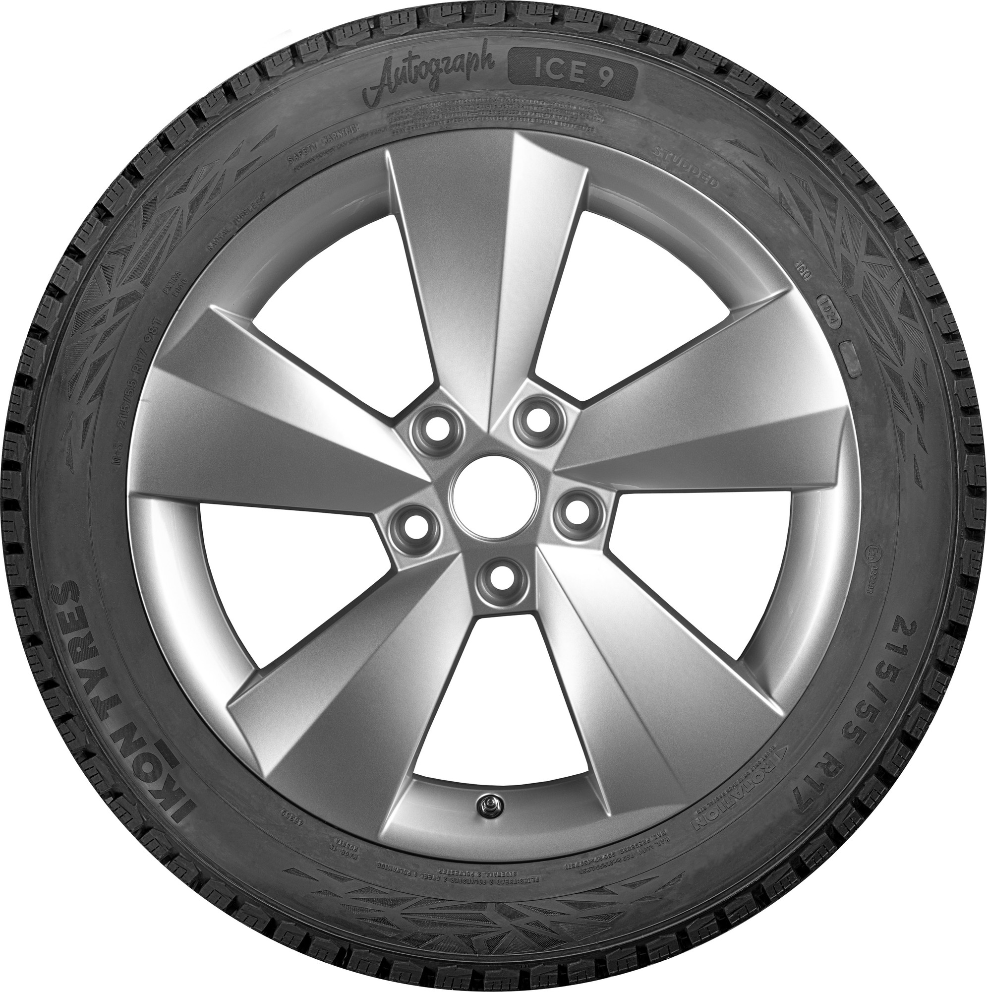 Зимняя шина Ikon (Nokian Tyres) Autograph Ice 9 245/40R18 97T (шипы) — фото 3