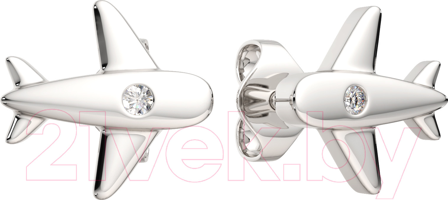 Серьги из серебра ZORKA 03101469.ZZ (с фианитом)