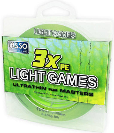 Леска плетеная Asso Light Games 3x Pe 0.06мм (100м) — фото 2