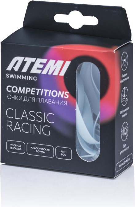 Очки для плавания Atemi Classic Racing / CCR1BE (голубой) — фото 4