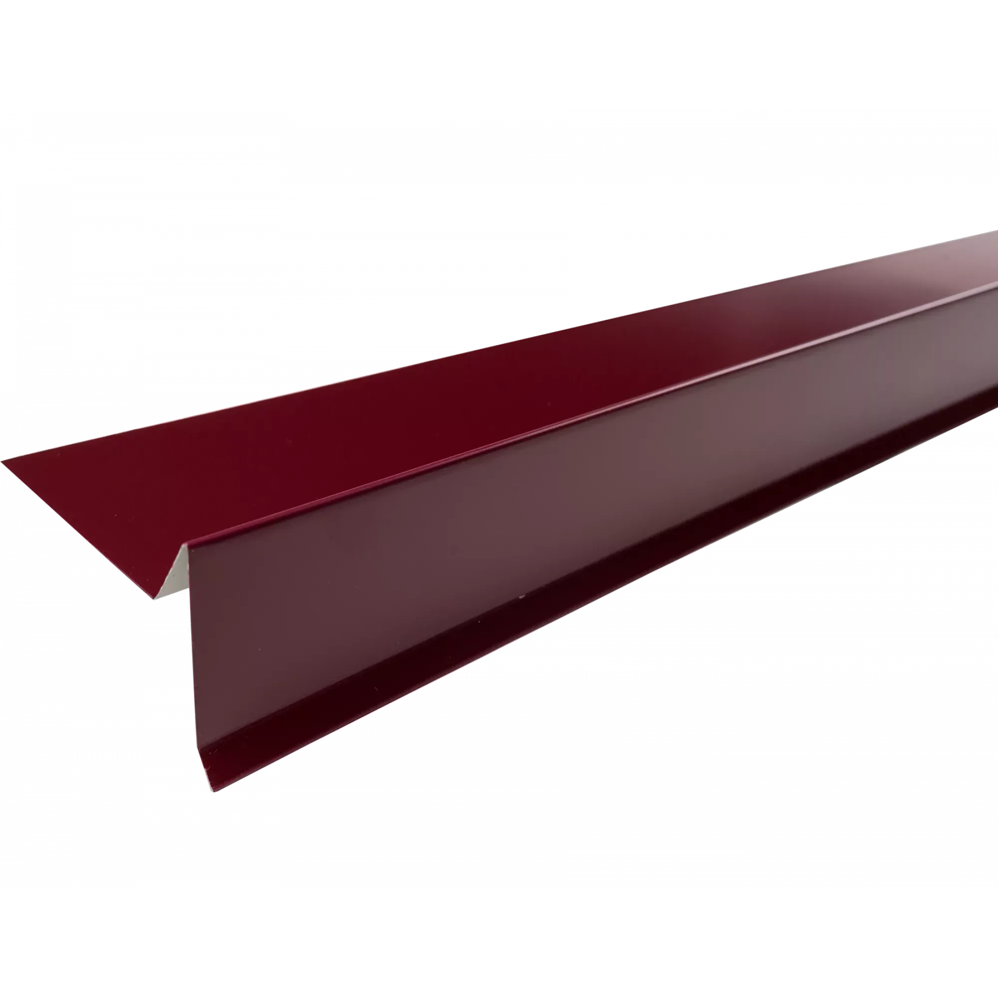 Планка торцевая Технониколь 75x25x65x5x2000 RAL 3005 (красный)