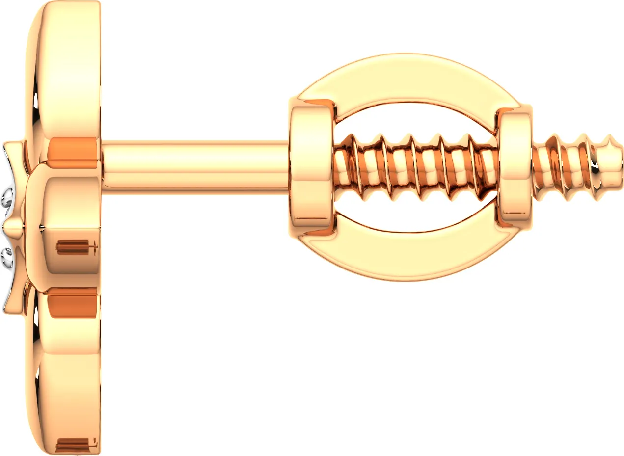 Серьги из розового золота ZORKA 3D00443.14K.R (с бриллиантами) — фото 2