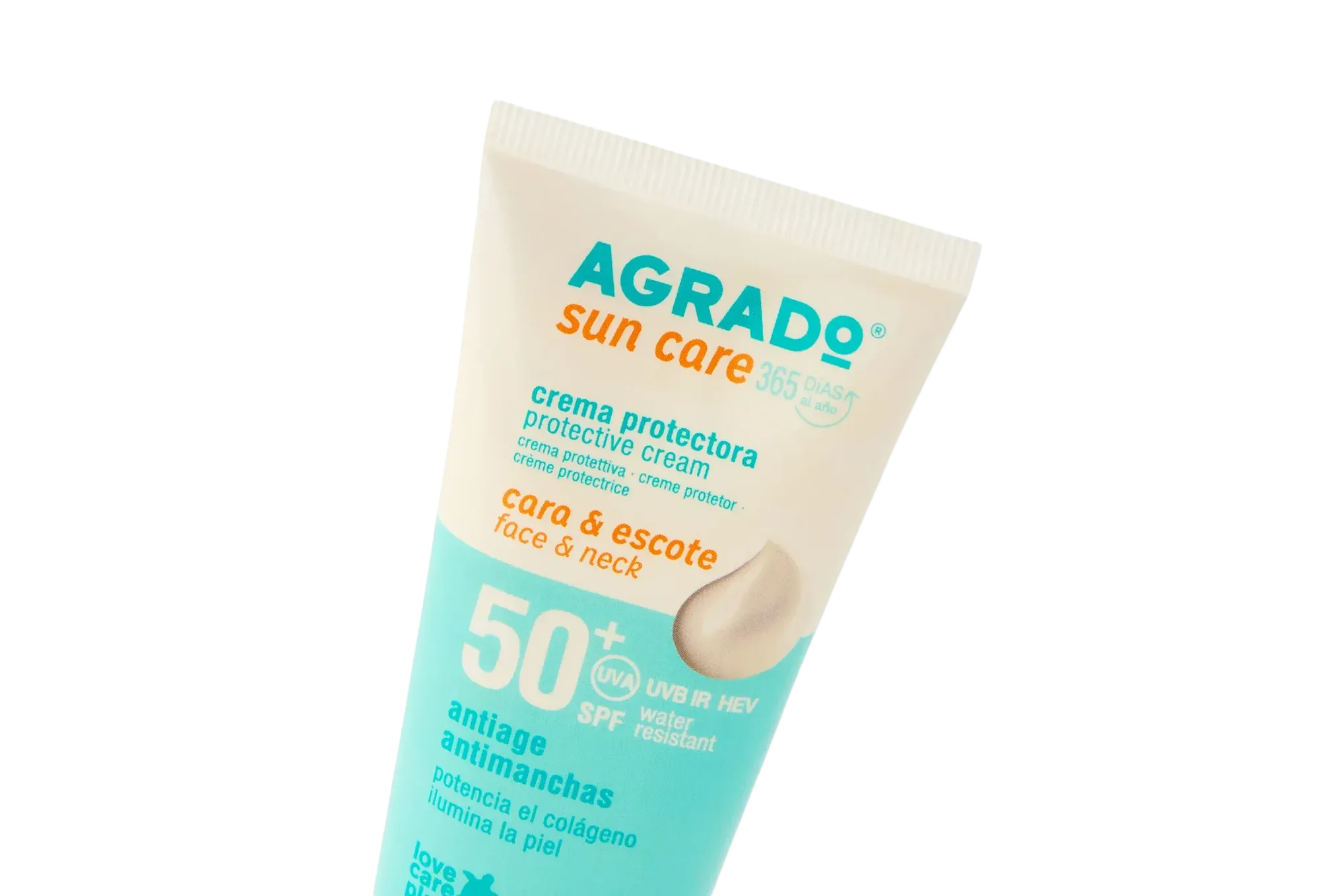Крем солнцезащитный Agrado для лица и области декольте SPF50+ (75мл) — фото 3