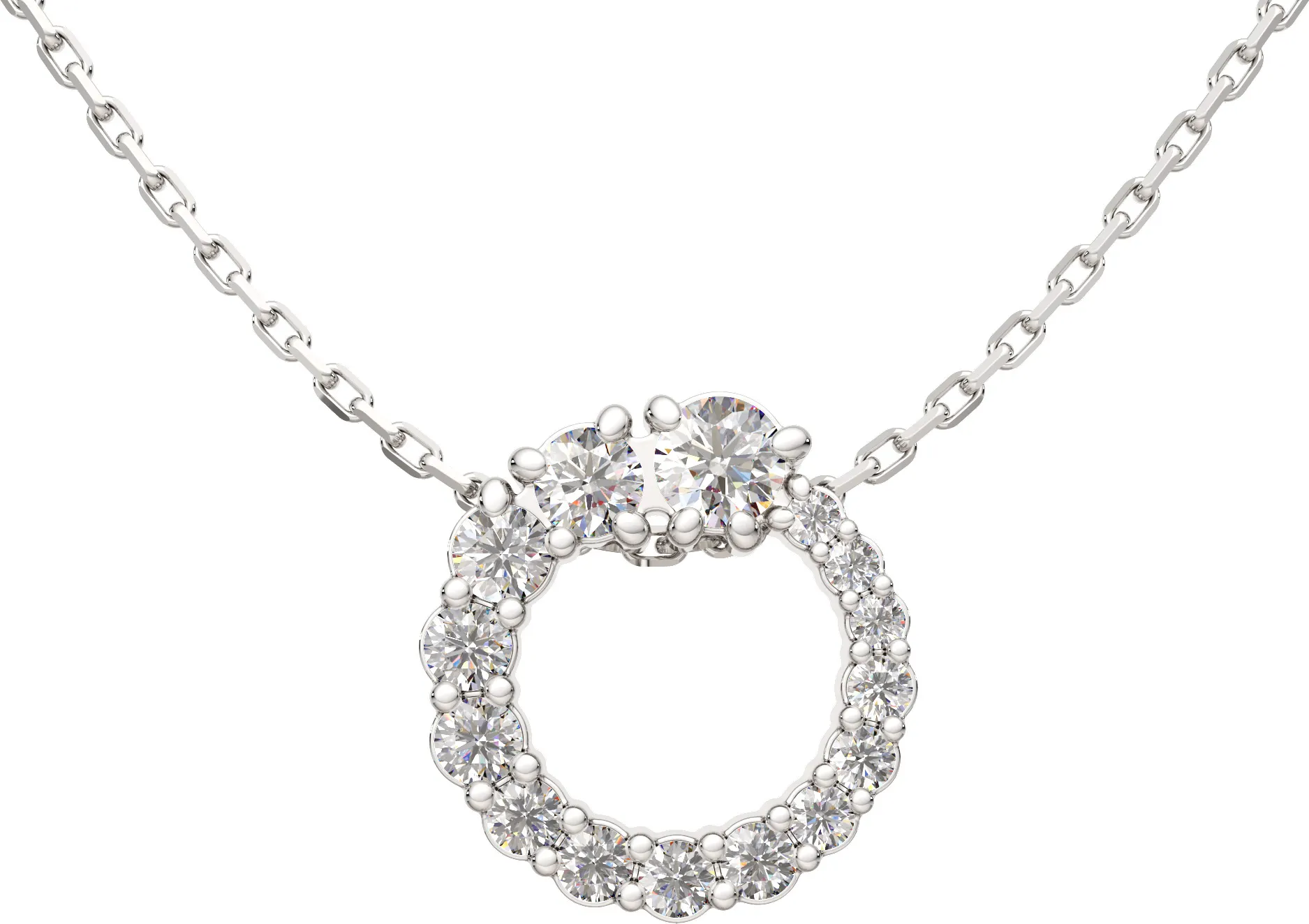 Колье из серебра ZORKA 0550117.ZZ (45см, с фианитами)