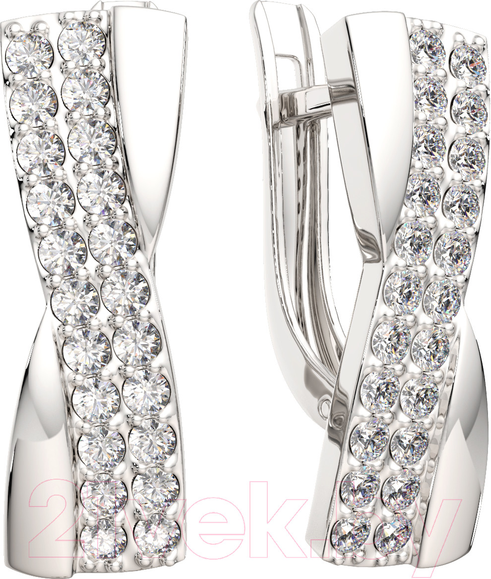 Серьги из серебра ZORKA 0310935.ZZ (с фианитами)