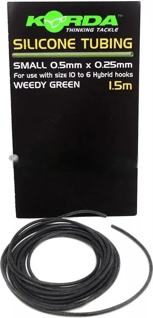 Трубка для рыболовной оснастки Korda Silicone Tube 0.5мм Green / KS05G — фото 2