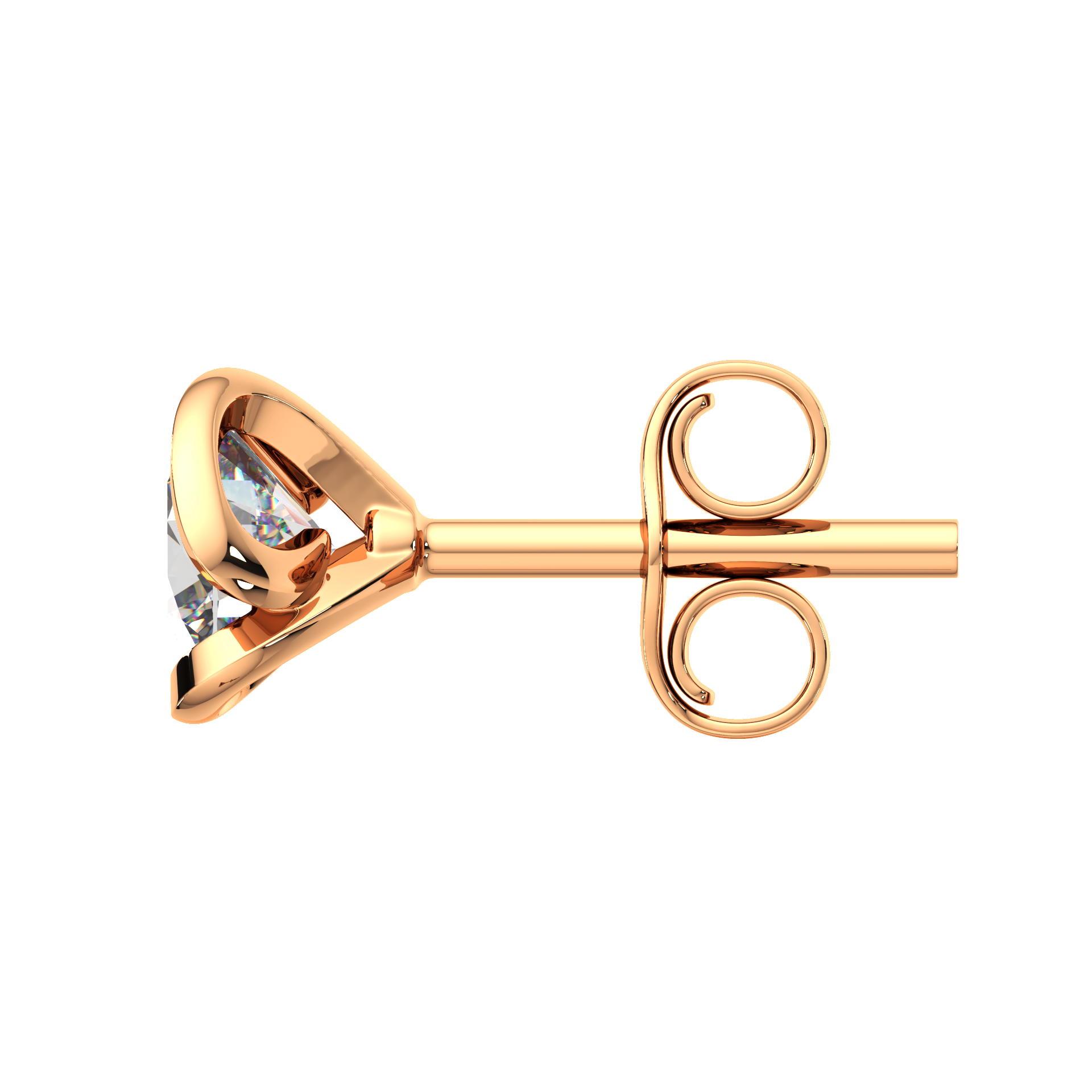 Серьги из розового золота ZORKA 3101382.14K.R.ZZ (с фианитами) — фото 2