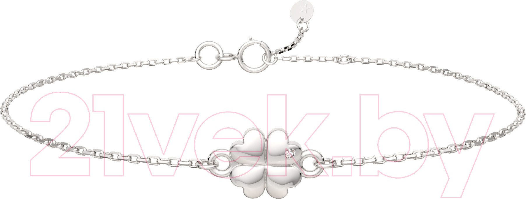 Браслет из серебра ZORKA 06D0128.ZZ (17см, с бриллиантом)