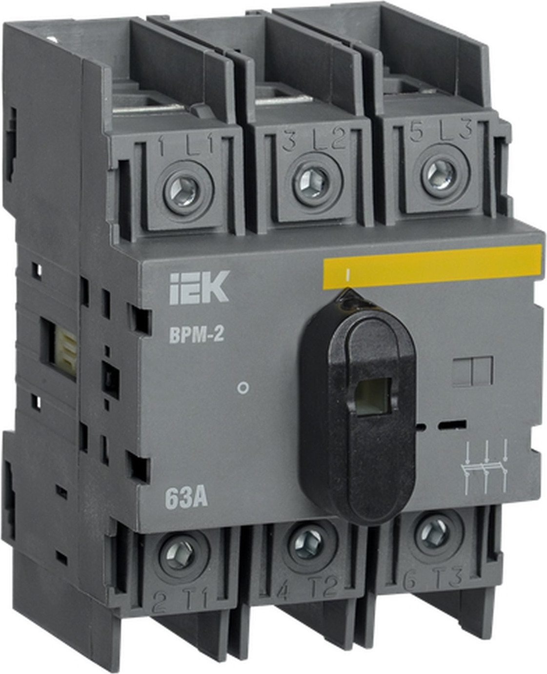 Выключатель-разъединитель IEK ВРМ-2 3P 63А / MVR20-3-063