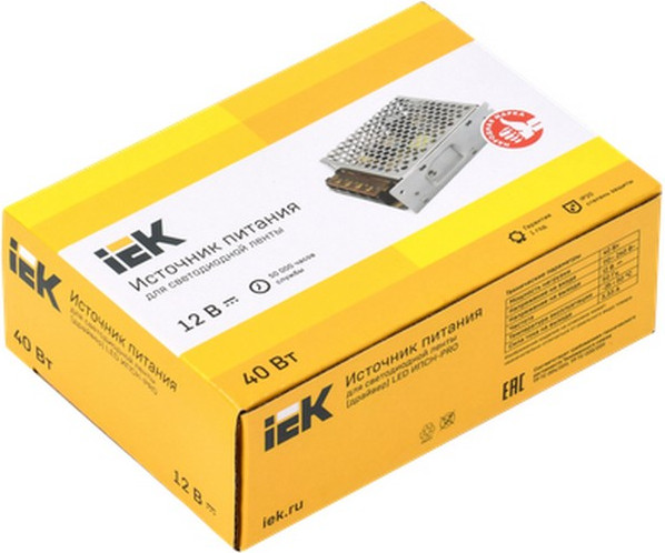Драйвер для светодиодной ленты IEK LSP1-040-12-20-33-PRO — фото 2