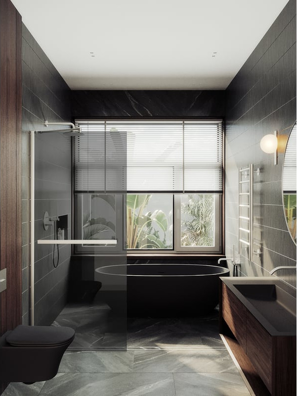 Душевая стенка MaybahGlass 89x195 / MGD-735-5ш (графитовое стекло/хром матовый) — фото 2