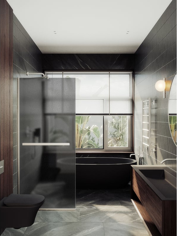Душевая стенка MaybahGlass 89x195 / MGD-736-5у (графитовое матовое стекло/хром матовый) — фото 2