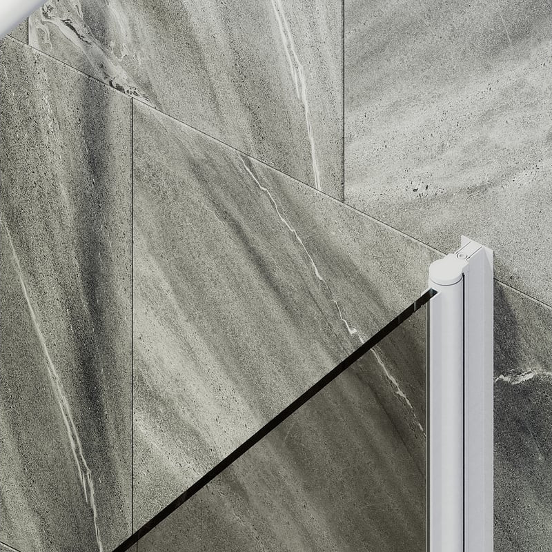 Стеклянная шторка для ванны MaybahGlass MGV-616-1 (бронзовое стекло/белый матовый) — фото 5