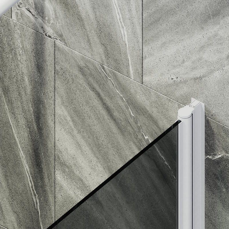 Стеклянная шторка для ванны MaybahGlass MGV-623-1 (графитовое стекло/белый матовый) — фото 5