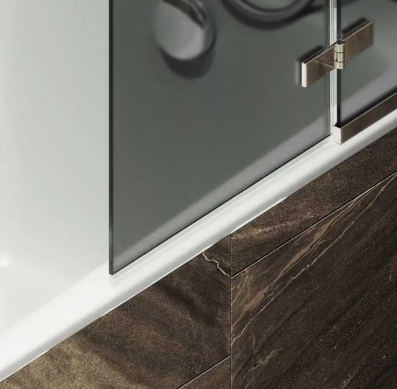 Стеклянная шторка для ванны MaybahGlass MGV-660-4 (графитовое матовое стекло/хром глянцевый) — фото 5