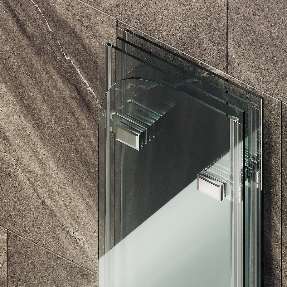 Стеклянная шторка для ванны MaybahGlass MGV-584-4 (прозрачное стекло/хром глянцевый) — фото 6