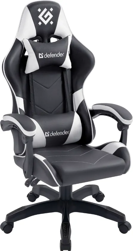 Кресло геймерское Defender Companion / 64023 (черный/белый)