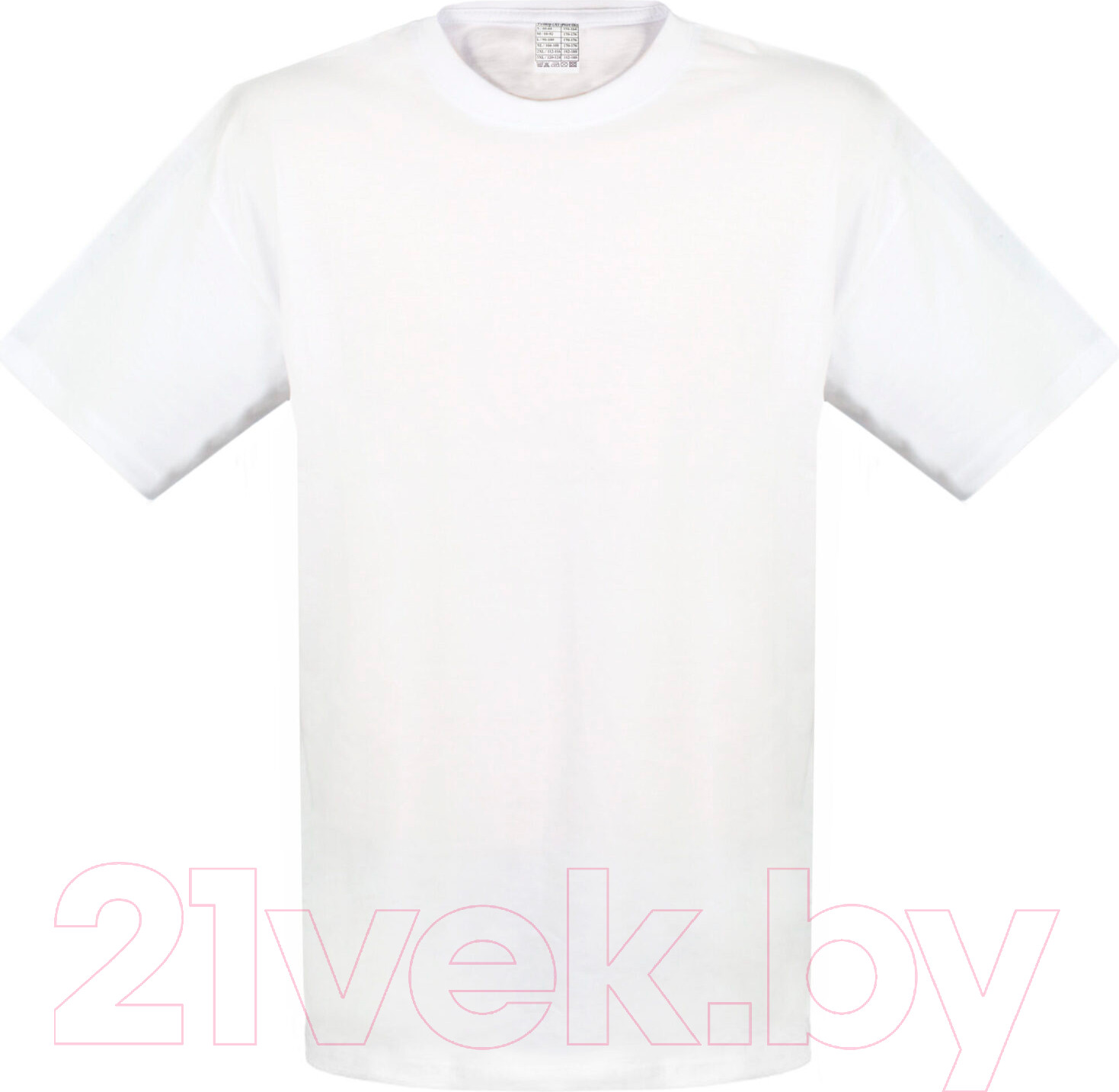 Футболка Sardoba Tekstil х/б 160гр (6ХL, белый)