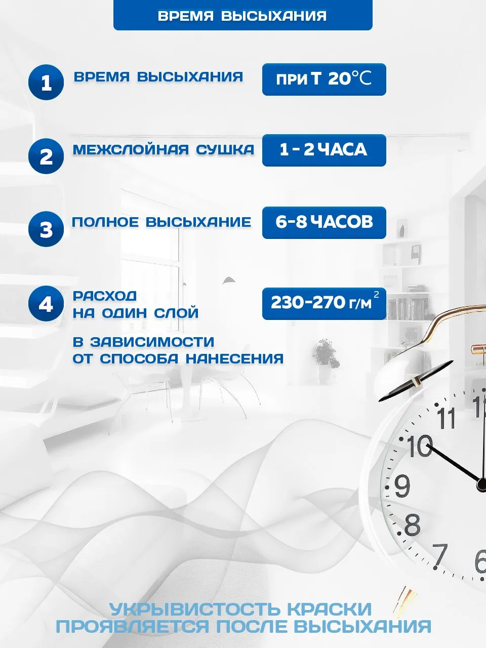 Краска Farbitex Интерьерная белоснежная (6кг) — фото 5