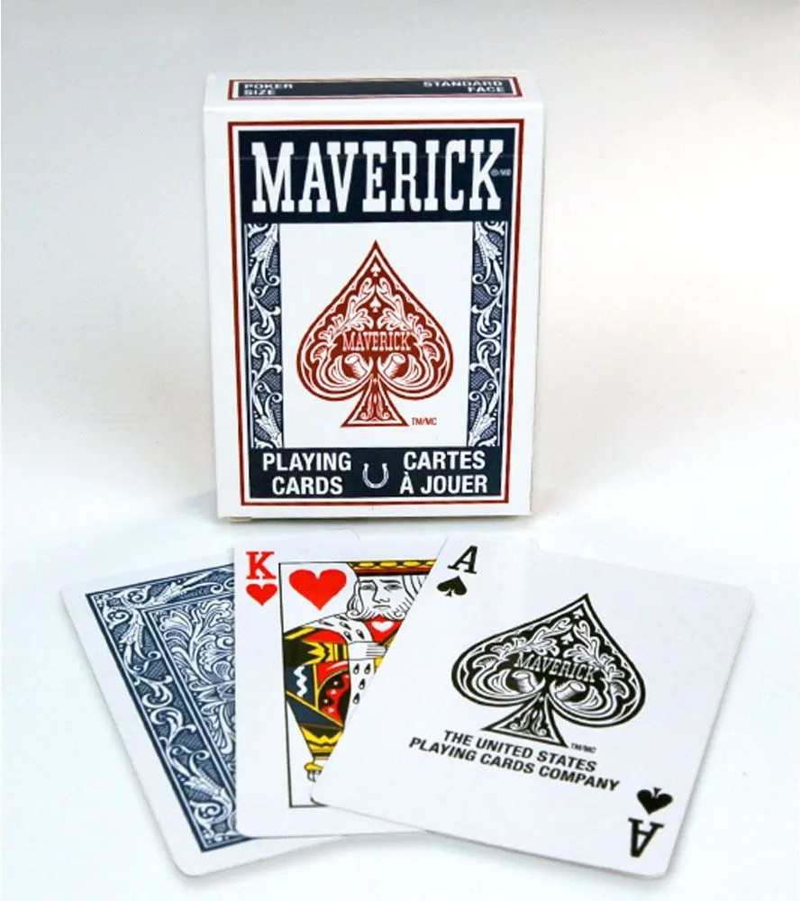 Игральные карты U.S. Games Systems Maverick Standard Index Blue / 1000703-b — фото 2