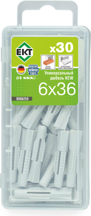 Дюбель универсальный ЕКТ KEW UDD 6x36 / B006259 (30шт)
