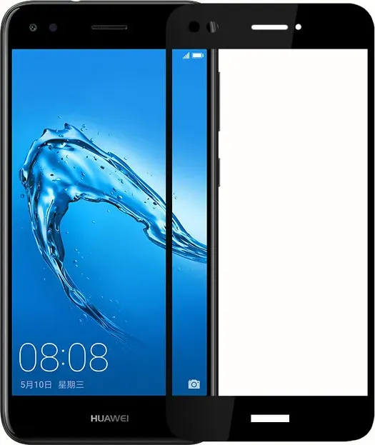 Защитное стекло для телефона Case Full Screen для Huawei P9 Lite Mini/Nova 2 (черный/глянец)