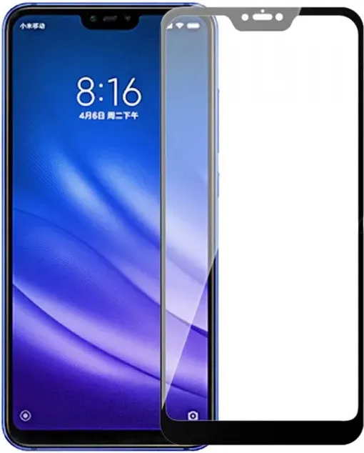 Защитное стекло для телефона Case Full Screen для Mi8 Lite (черный/глянец)