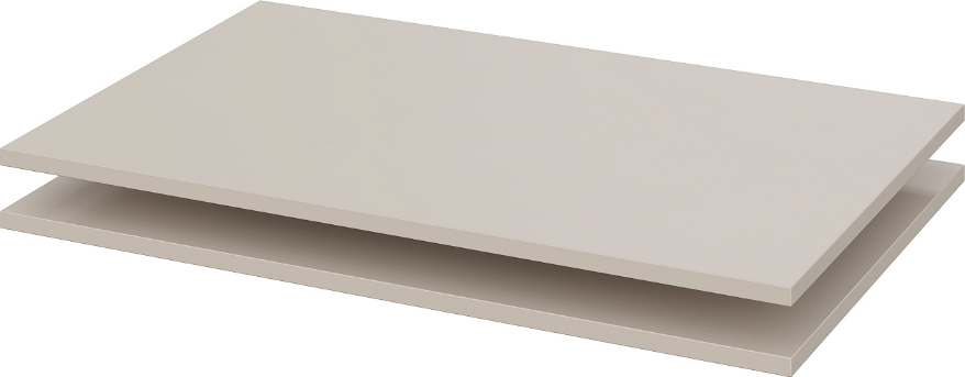 Комплект полок для корпусной мебели Mio Tesoro ШК 5 800/1200/1600 (2шт, меланж)