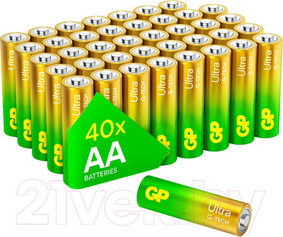 Комплект батареек GP Batteries Ultra LR6/15AUETA21EAN-2S2 (40шт)